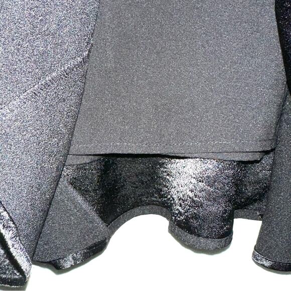 1 State Black Satin Inset Fit & Flare Dress Size XS - Picture 7 of 12